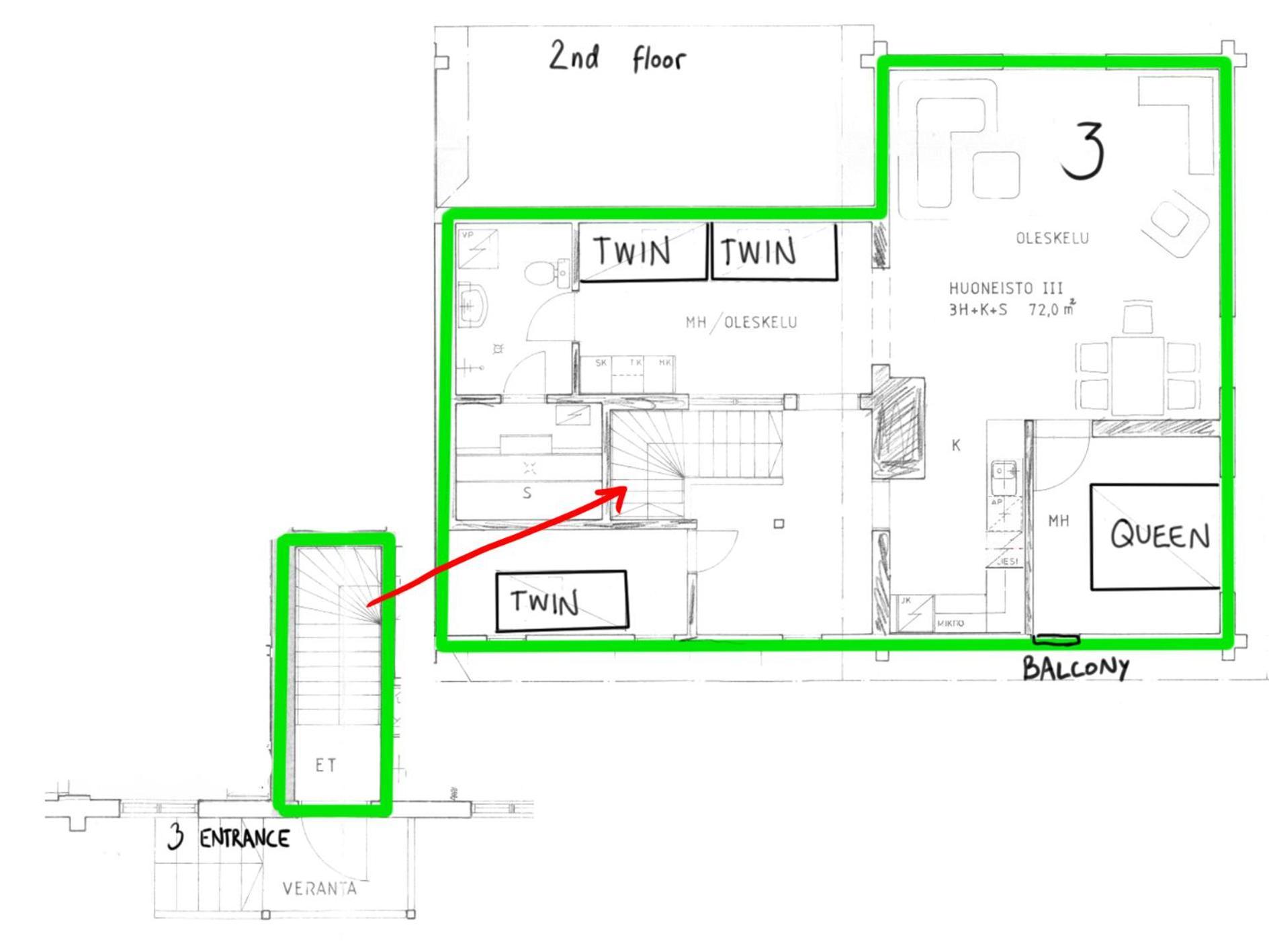 Inhan Kartano Apartment Ahtari Bagian luar foto